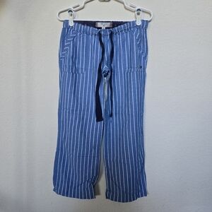 Gilly Hicks | Striped Pajama Pants | Short | Blue